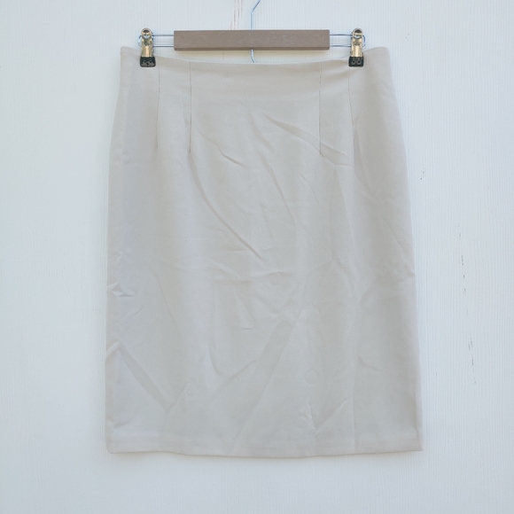 KTF by Kristinn Steinare Vintage Cream 2 Piece Jacket Suit Skirt Sz 14 - Picture 4 of 8